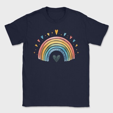 Watercolor Boho Heart, Tricou Barbati (Unisex)
