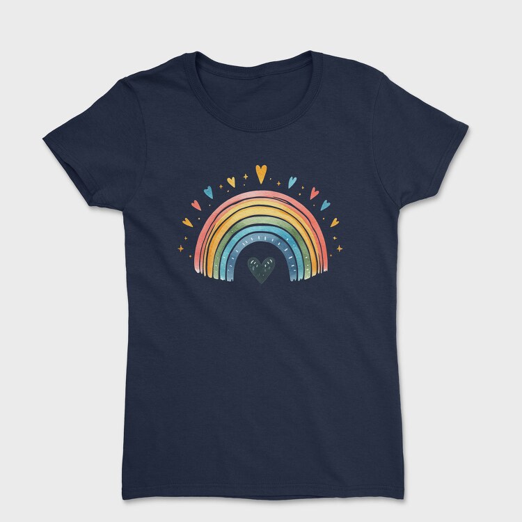 Watercolor Boho Heart, Tricou Femei