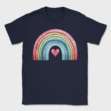 Watercolor Boho Rainbow, Tricou Barbati (Unisex)