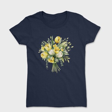 Watercolor Bouquet Bright, Tricou Femei