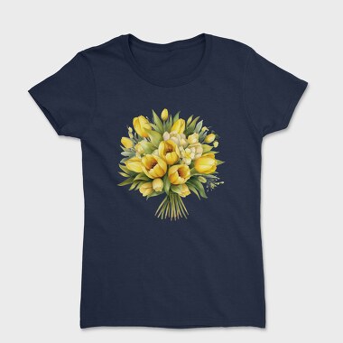 Watercolor Bouquet, Tricou Femei