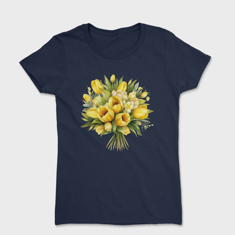 Watercolor Bouquet, Tricou Femei