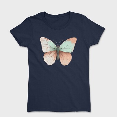 Watercolor Butterfly Clips, Tricou Femei