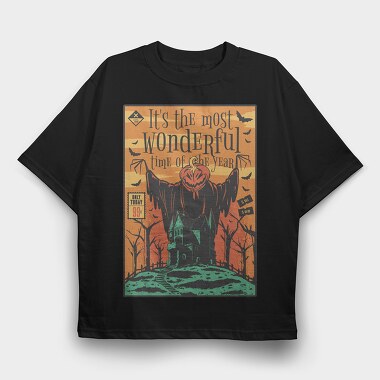 80S Movie Halloween, Tricou Oversize Barbati (Unisex)