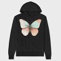 Watercolor Butterfly Clips, Hanorac Oversize Barbati (Unisex)
