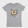 Watercolor Butterfly Floral, Tricou Femei