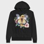 Watercolor Butterfly Floral, Hanorac Oversize Barbati (Unisex)