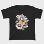Watercolor Butterfly Flowers, Tricou Copii