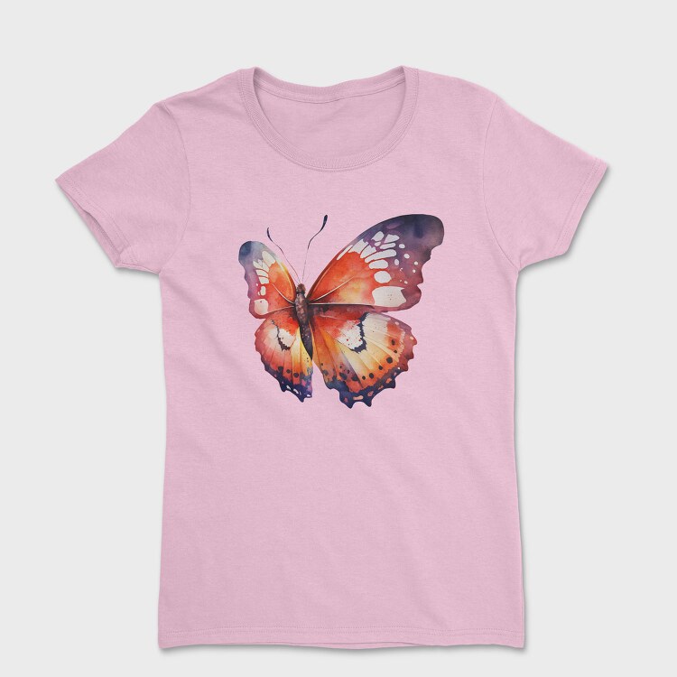 Watercolor Butterfly, Tricou Femei