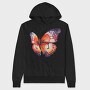 Watercolor Butterfly, Hanorac Oversize Barbati (Unisex)