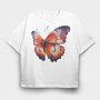 Watercolor Butterfly, Tricou Oversize Barbati (Unisex)