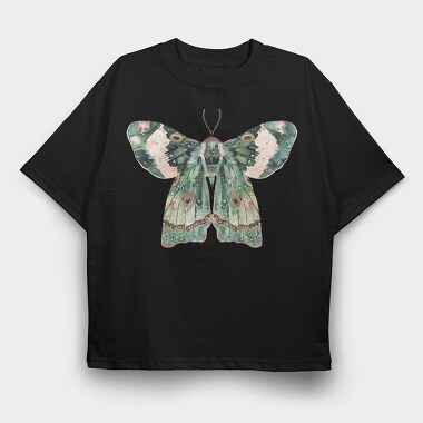 Watercolor Celestial Moth, Tricou Oversize Barbati (Unisex)