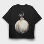 Watercolor Christmas Ball, Tricou Oversize Barbati (Unisex)