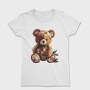 Watercolor Christmas Bear, Tricou Femei