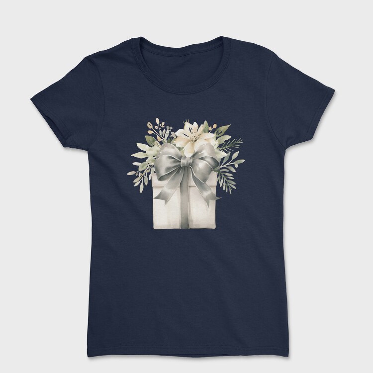 Watercolor Christmas Bouquet, Tricou Femei