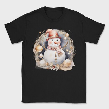 Watercolor Christmas Circle, Tricou Barbati (Unisex)