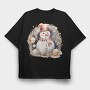 Watercolor Christmas Circle, Tricou Oversize Barbati (Unisex)