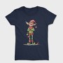 Watercolor Christmas Elf, Tricou Femei
