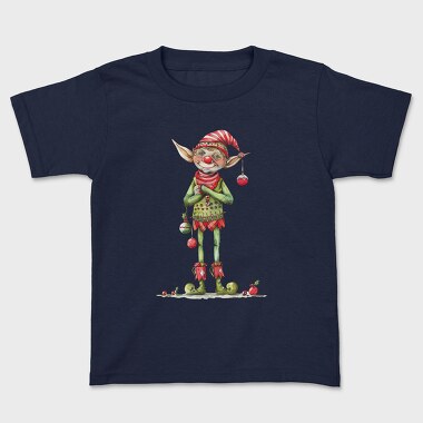 Watercolor Christmas Elf, Tricou Copii