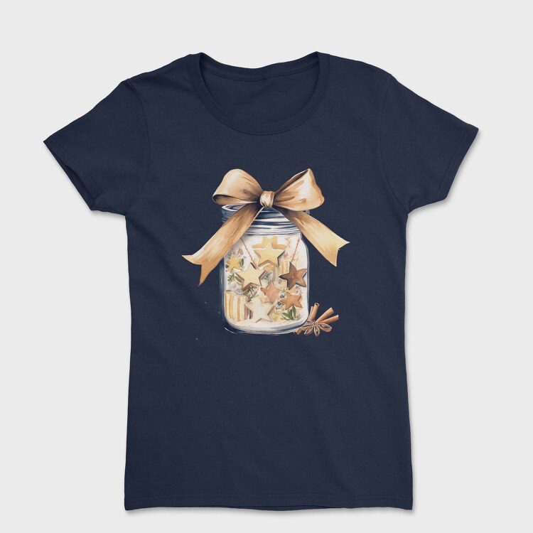 Watercolor Christmas Jar, Tricou Femei