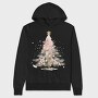 Watercolor Christmas Magic, Hanorac Oversize Barbati (Unisex)