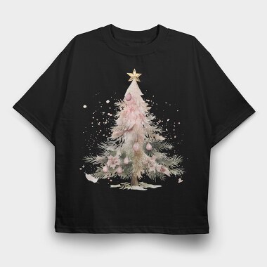 Watercolor Christmas Magic, Tricou Oversize Barbati (Unisex)