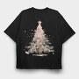 Watercolor Christmas Magic, Tricou Oversize Barbati (Unisex)