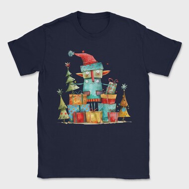 Watercolor Christmas Monster, Tricou Barbati (Unisex)