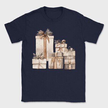 Watercolor Christmas Presents, Tricou Barbati (Unisex)