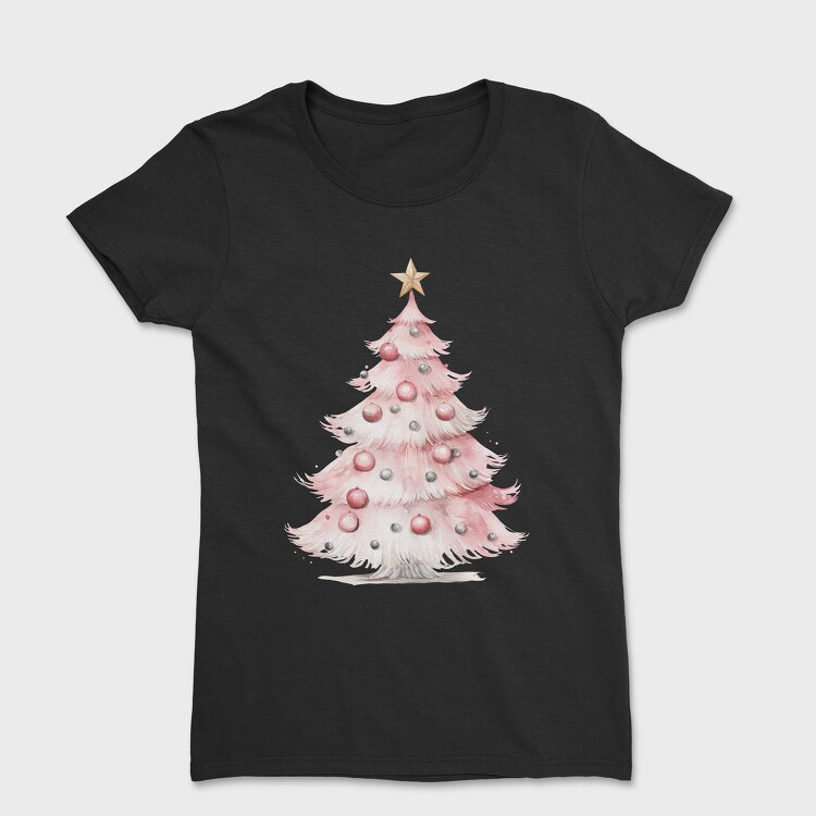 Watercolor Christmas Serenity, Tricou Femei