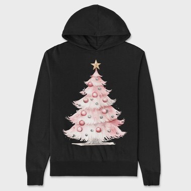 Watercolor Christmas Serenity, Hanorac Oversize Barbati (Unisex)