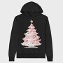 Watercolor Christmas Serenity, Hanorac Oversize Barbati (Unisex)