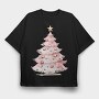 Watercolor Christmas Serenity, Tricou Oversize Barbati (Unisex)