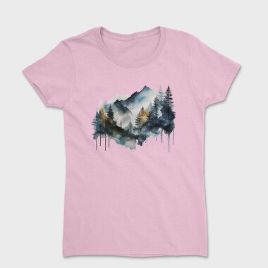 Watercolor Climber Club, Tricou Femei