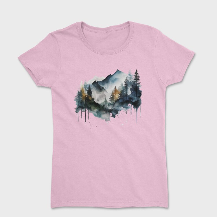Watercolor Climber Club, Tricou Femei