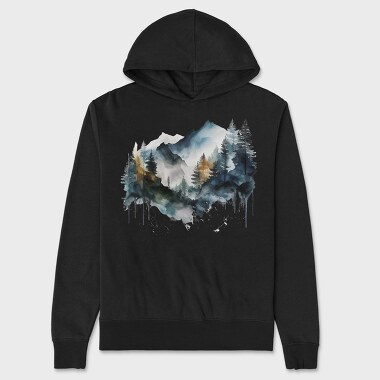 Watercolor Climber Club, Hanorac Oversize Barbati (Unisex)