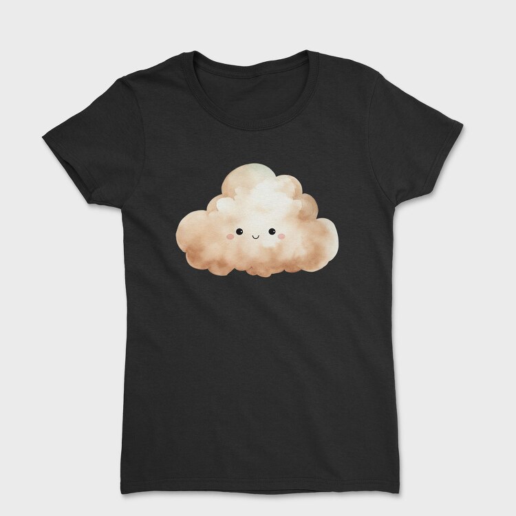 Watercolor Cloud Bear, Tricou Femei
