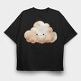 Watercolor Cloud Bear, Tricou Oversize Barbati (Unisex)