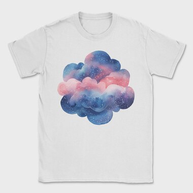 Watercolor Clouds Galaxy, Tricou Barbati (Unisex)