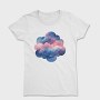 Watercolor Clouds Galaxy, Tricou Femei