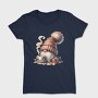 Watercolor Coffee Gnome, Tricou Femei