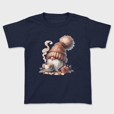 Watercolor Coffee Gnome, Tricou Copii