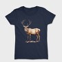 Watercolor Deer Antlers, Tricou Femei