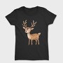 Watercolor Deer Cute, Tricou Femei