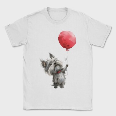 Watercolor Dog Balloon, Tricou Barbati (Unisex)