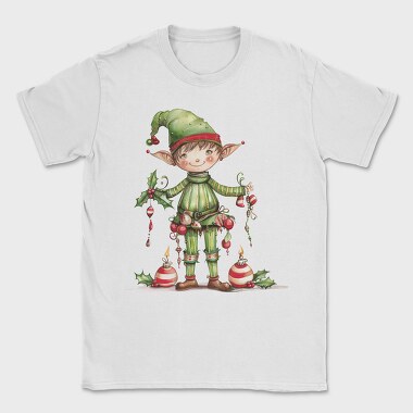 Watercolor Elf Xmas, Tricou Barbati (Unisex)