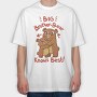 Bear Brothers Cute Animals Big Bear Brother Knows Best, Tricou Oversize Barbati (Unisex)