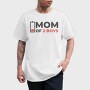 Funny Mom Quote Low Battery Mom Of 2 Boys, Tricou Barbati (Unisex)