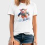 Watercolor Skiing Pig Ski Piggy, Tricou Barbati (Unisex)