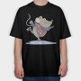 Ice Skating Mouse, Tricou Oversize Barbati (Unisex)
